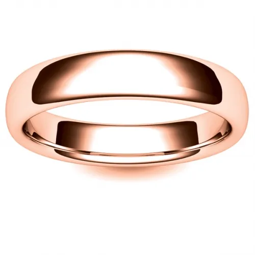 Soft Court Very Heavy - 4mm (SCH4R) Rose Gold Wedding Ring